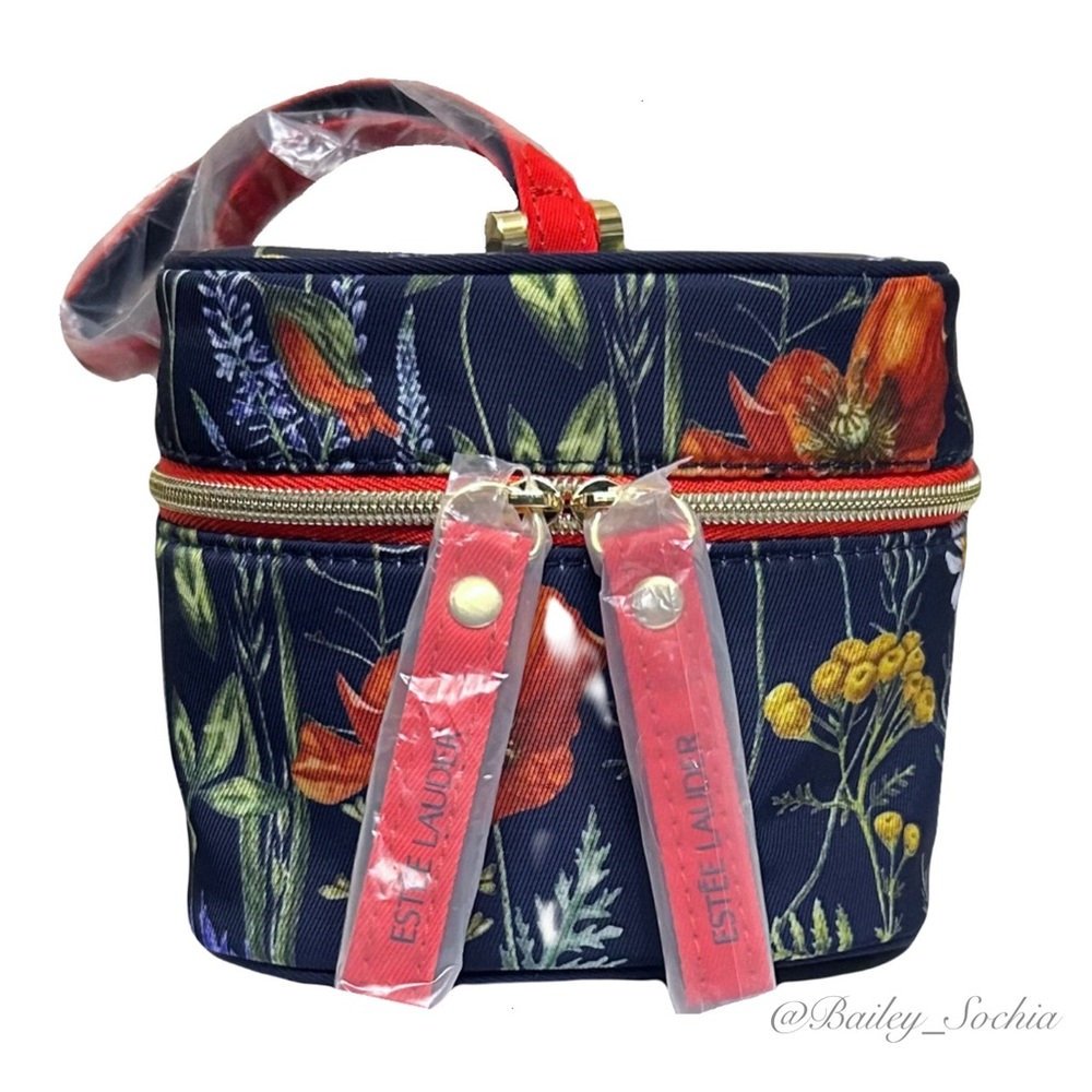NWOT Estée Lauder Floral Cosmetic Bag